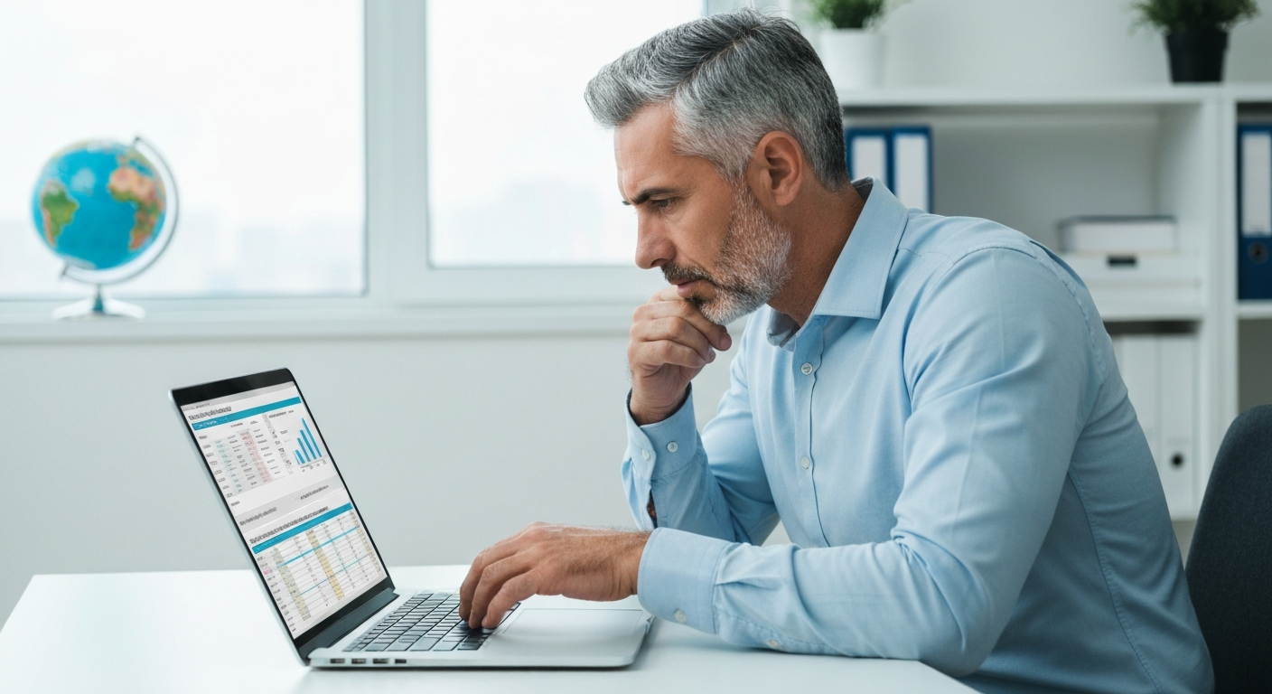 Customer Support Agency Pricing Evaluation Business owner evaluating cost of hiring a customer support agency.