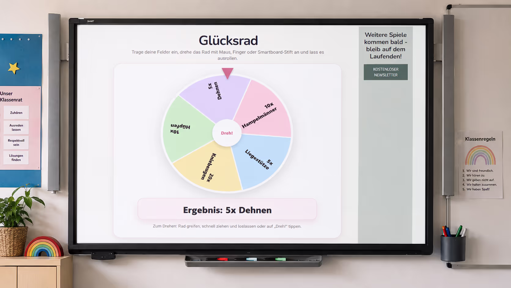 Interaktives & kostenloses Glücksrad online Interaktives & kostenloses Glücksrad online