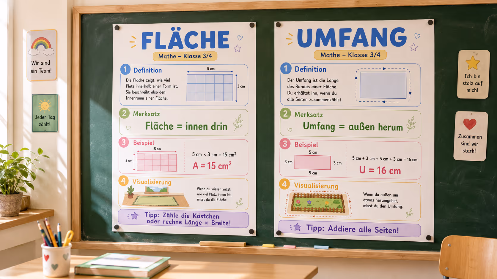 Unterrichtsentwurf Umfang und Fläche Unterrichtsentwurf Umfang und Fläche