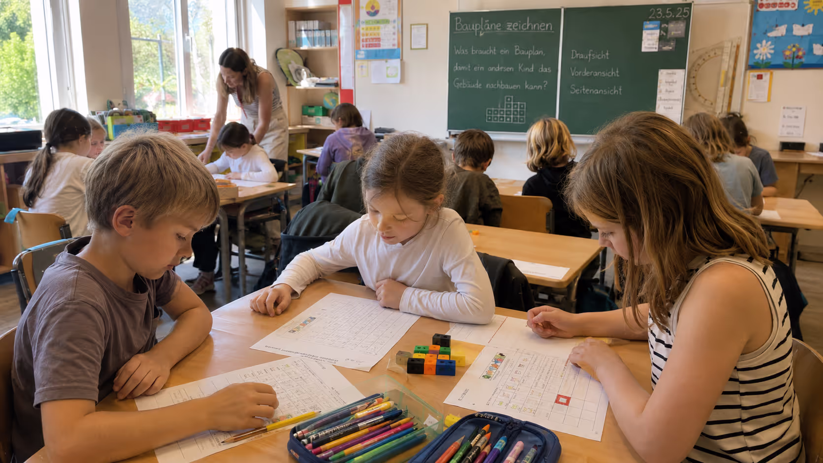 Unterrichtsentwurf Bauplan zeichnen