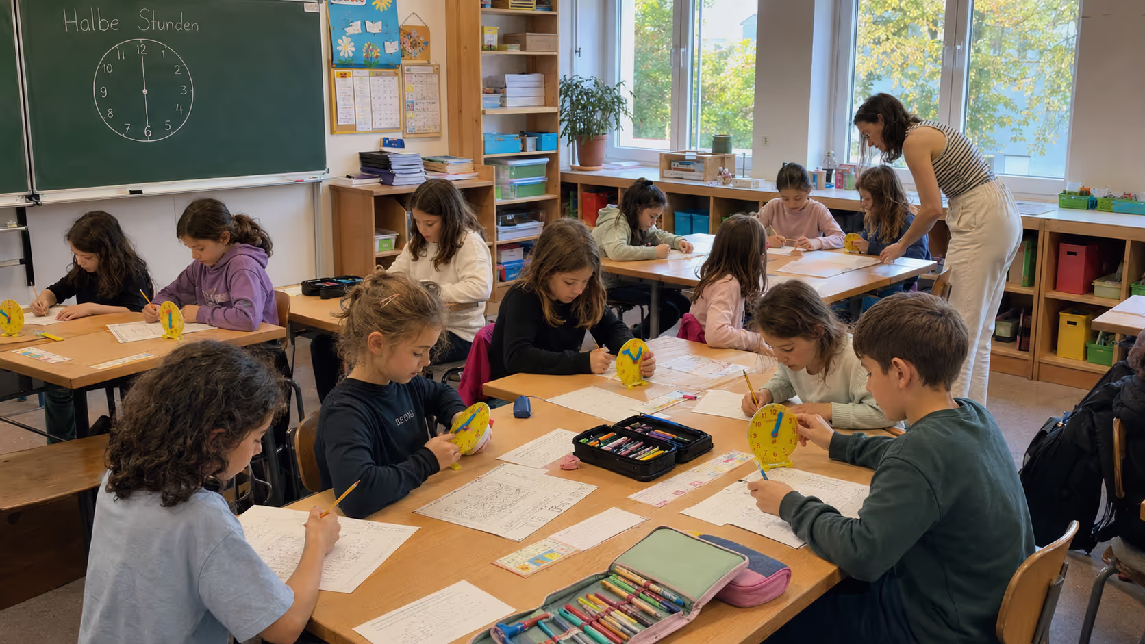Unterrichtsentwurf Uhrzeiten