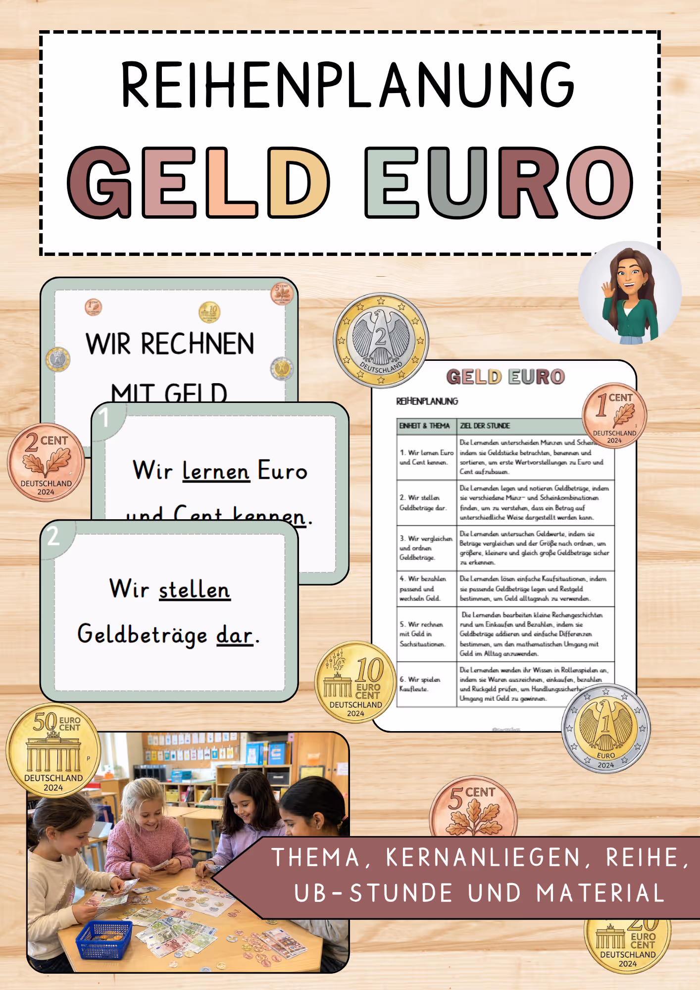 Unterrichtsentwurf Geld/Euro - Material Unterrichtsentwurf Geld/Euro - Material