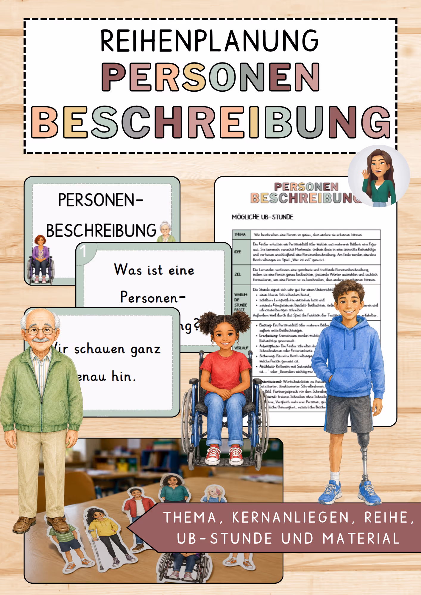 Unterrichtsentwurf Personenbeschreibung Material