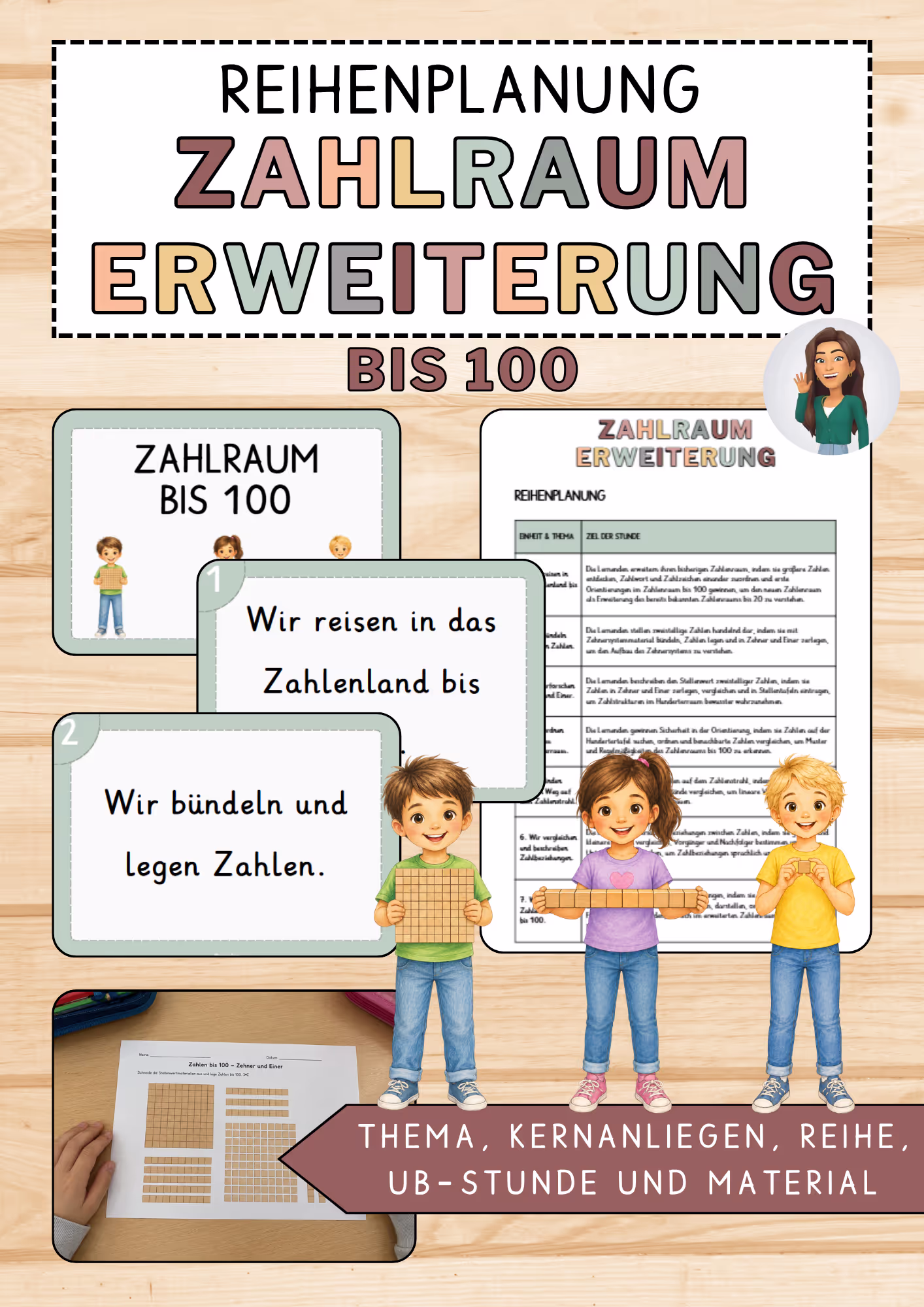 Unterrichtsentwurf Zahlraumerweiterung bis 100