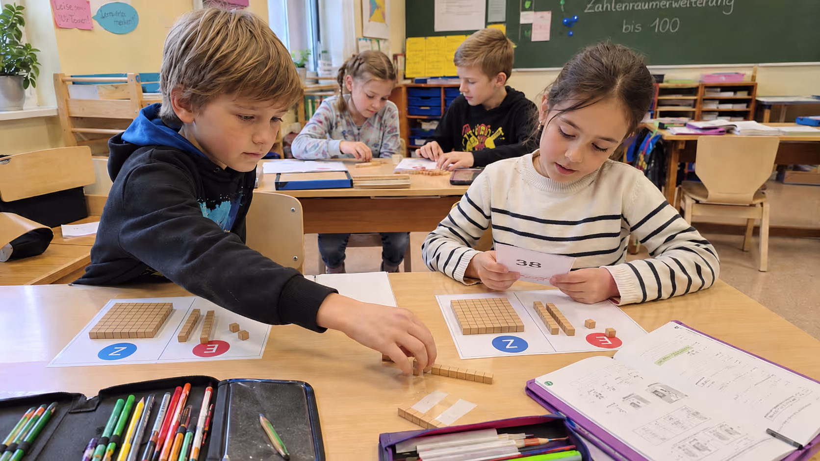 Unterrichtsentwurf Zahlraumerweiterung bis 100
