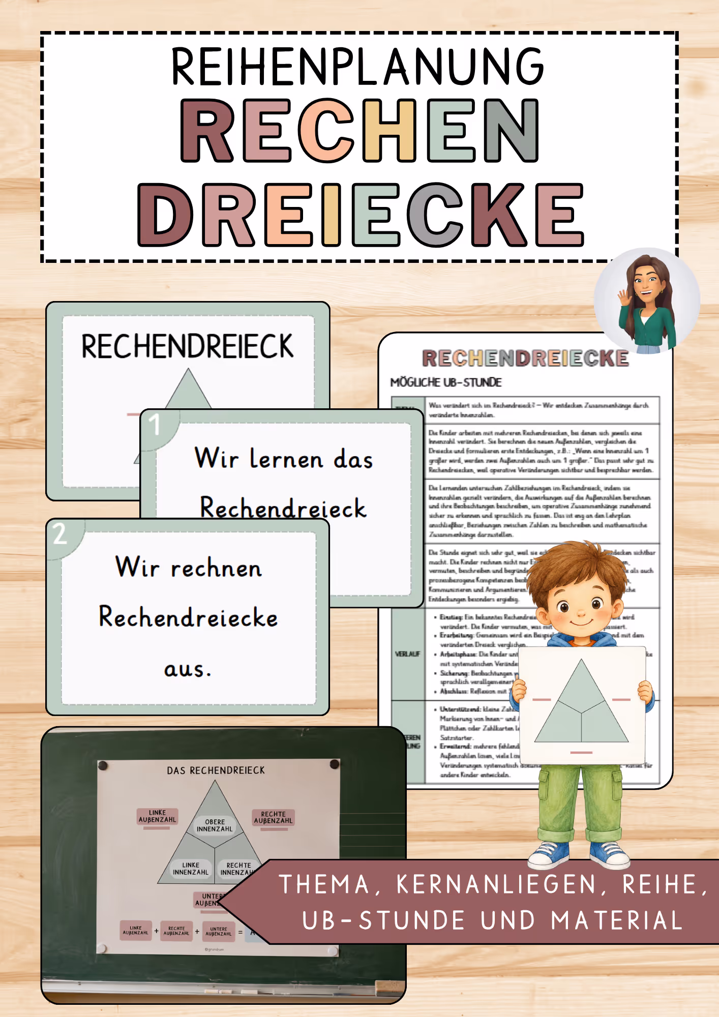Unterrichtsentwurf Rechendreieck Material