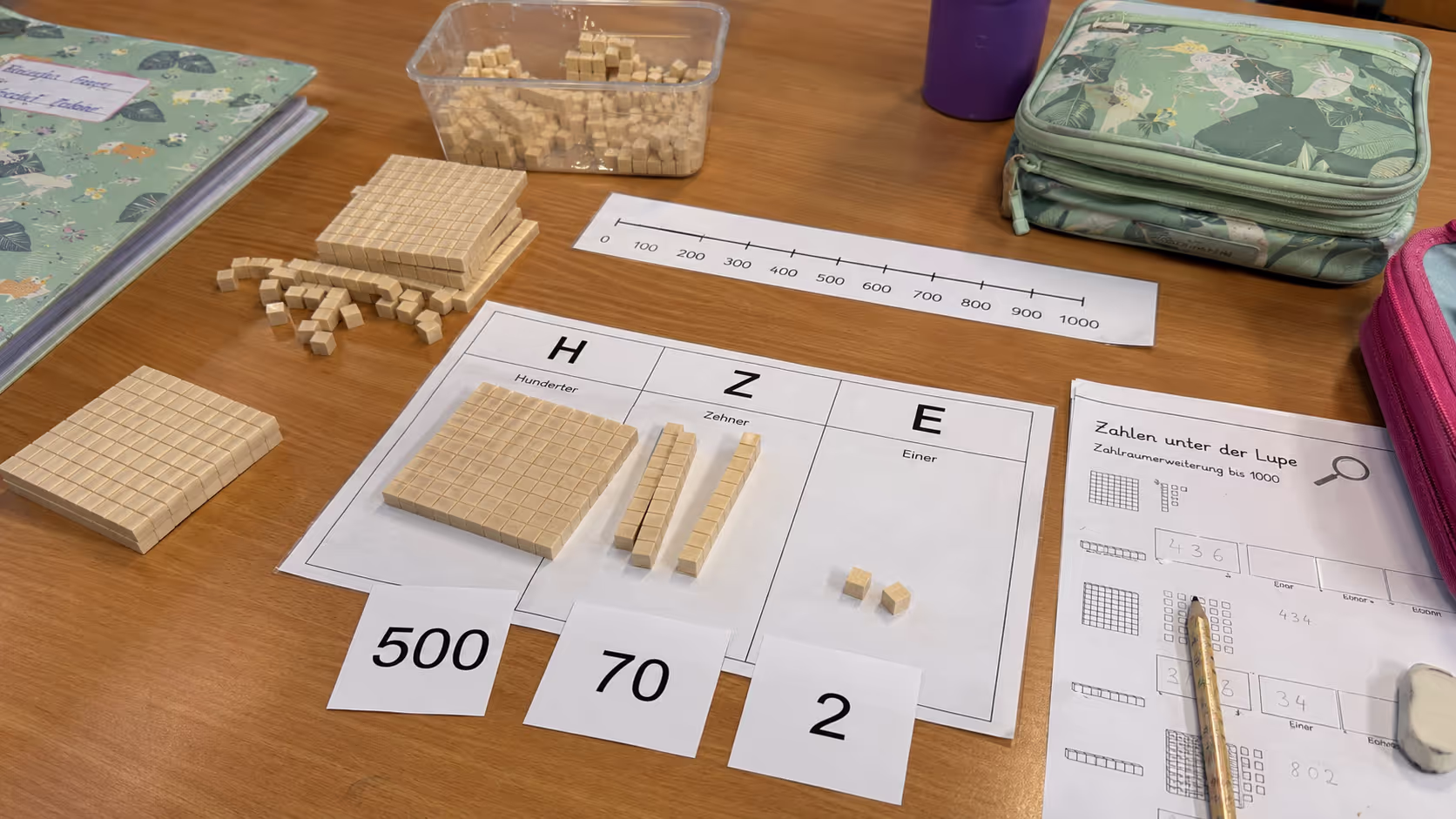 Unterrichtsentwurf Zahlraumerweiterung bis 1000