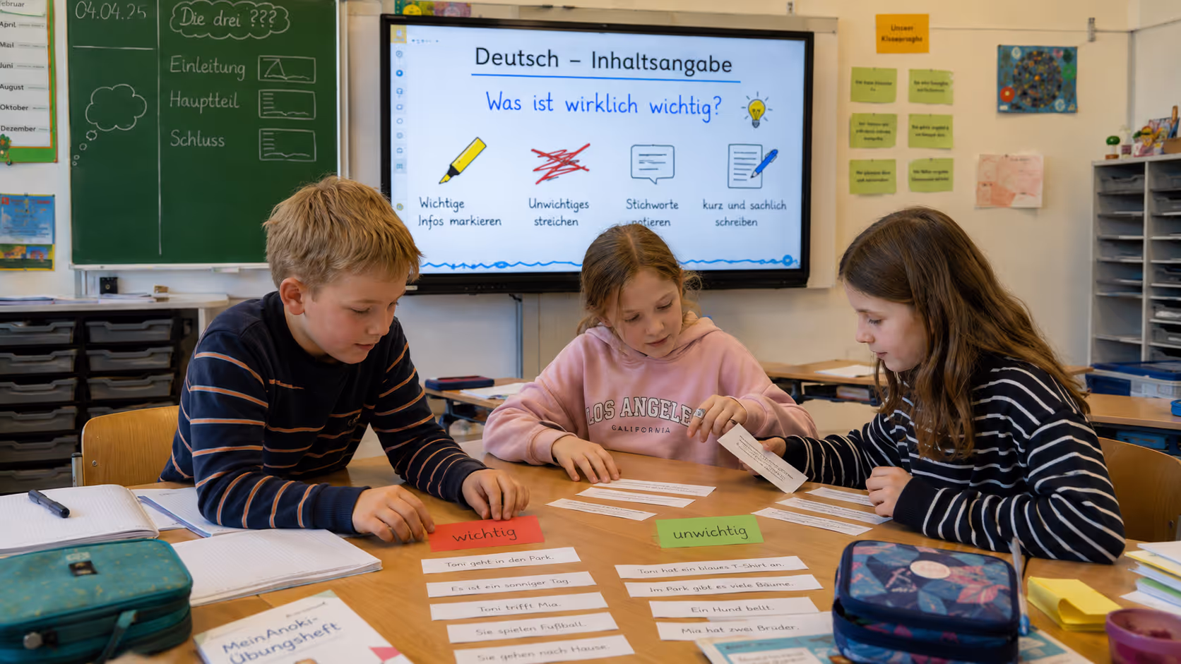 Unterrichtsentwurf Inhaltsangabe schreiben