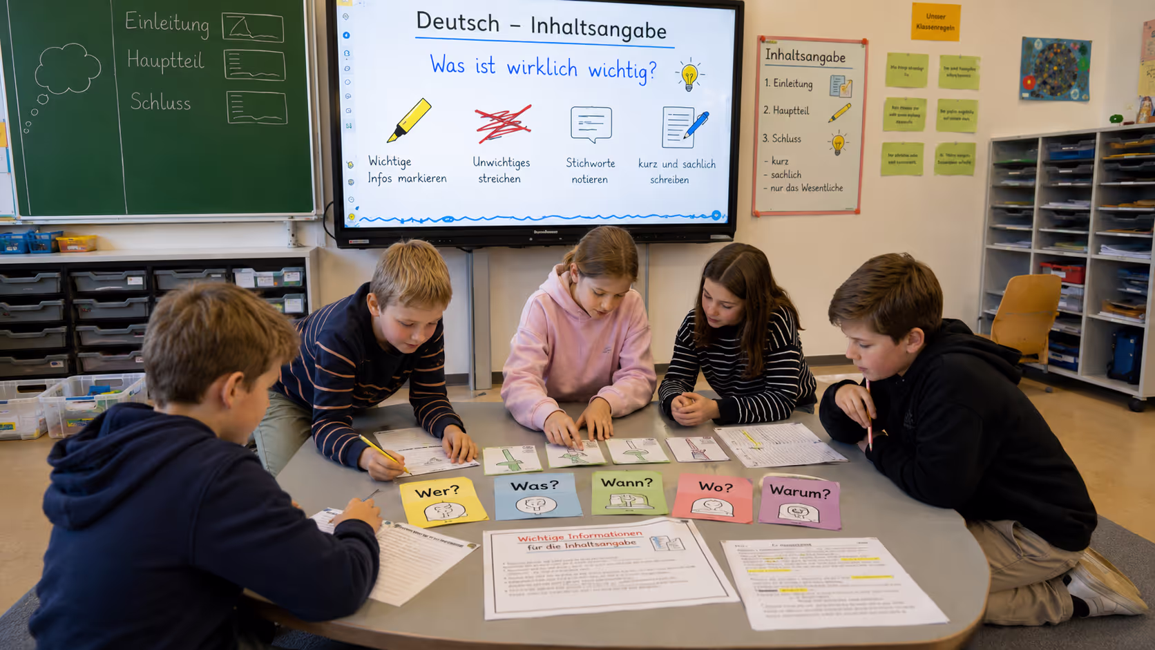 Unterrichtsentwurf Inhaltsangabe schreiben