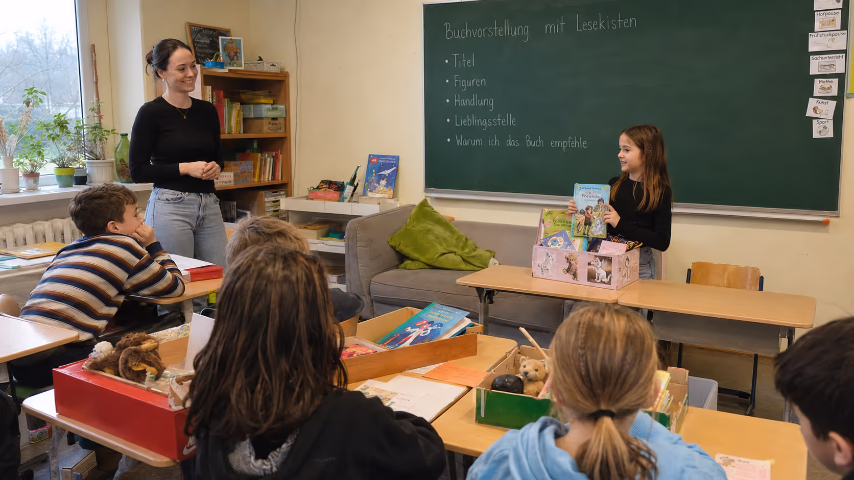 Unterrichtsentwurf Buchvorstellung mit Lesekisten