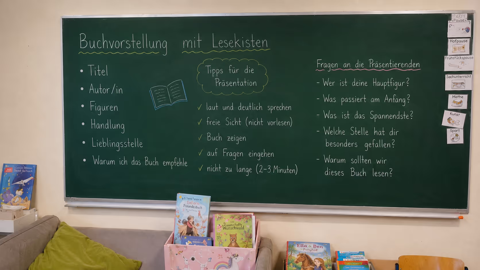 Unterrichtsentwurf Buchvorstellung mit Lesekisten Unterrichtsentwurf Buchvorstellung mit Lesekisten