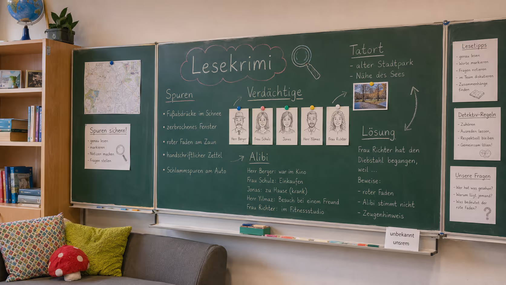 Unterrichtsentwurf Lesekrimi Unterrichtsentwurf Lesekrimi