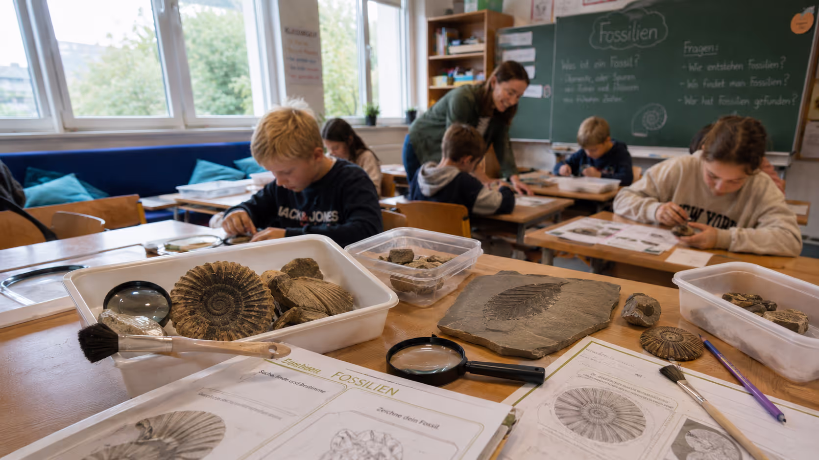 Unterrichtsentwurf Fossilien Unterrichtsentwurf Fossilien