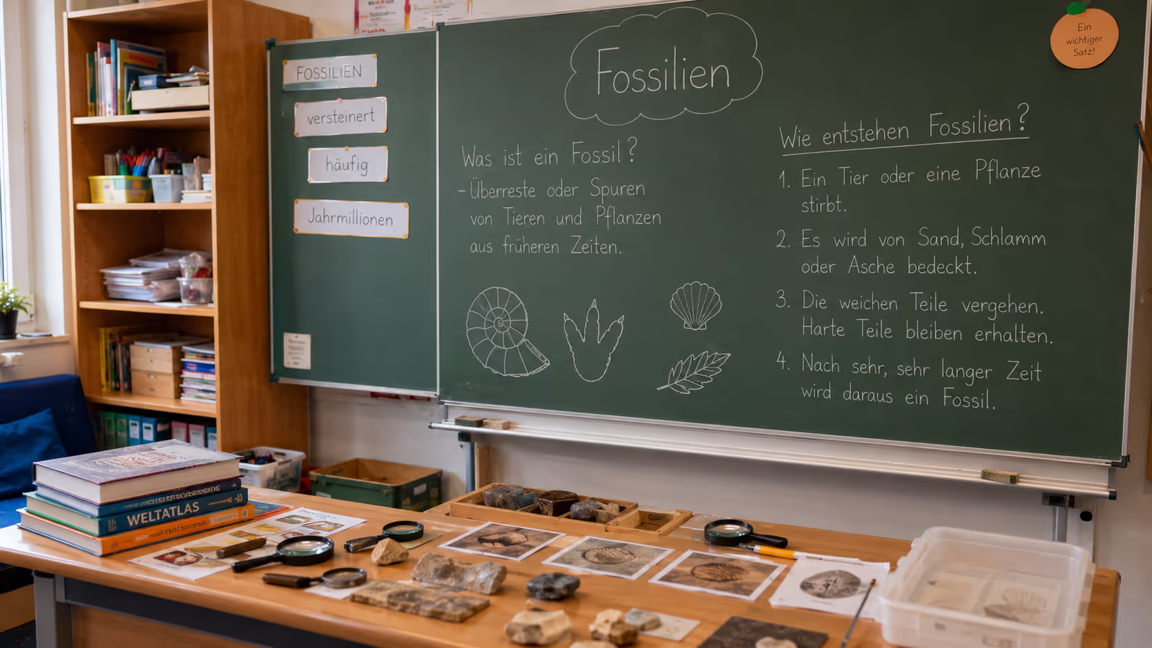 Unterrichtsentwurf Fossilien Unterrichtsentwurf Fossilien