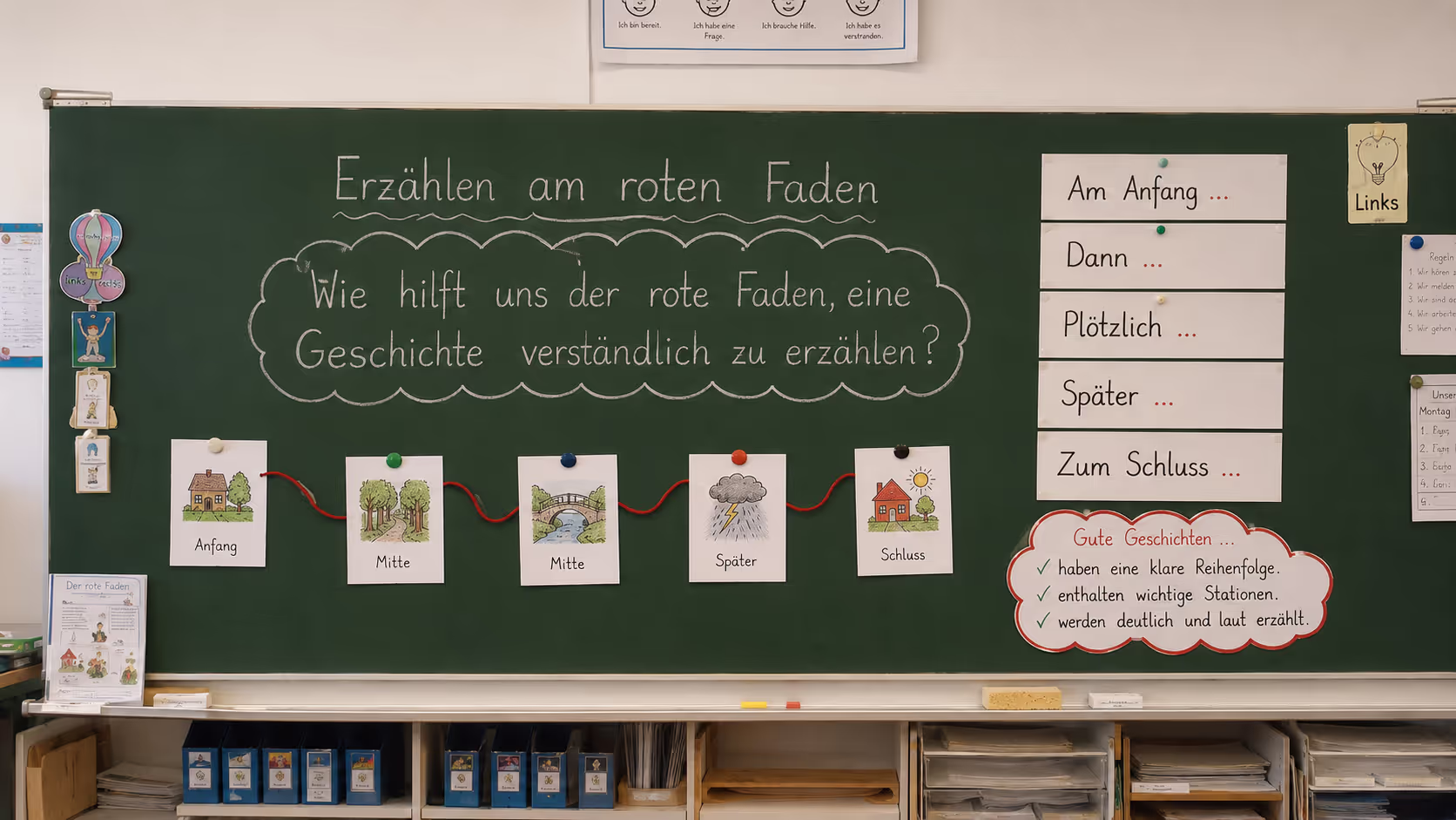 Unterrichtsentwurf Erzählen am Roten Faden Unterrichtsentwurf Erzählen am Roten Faden
