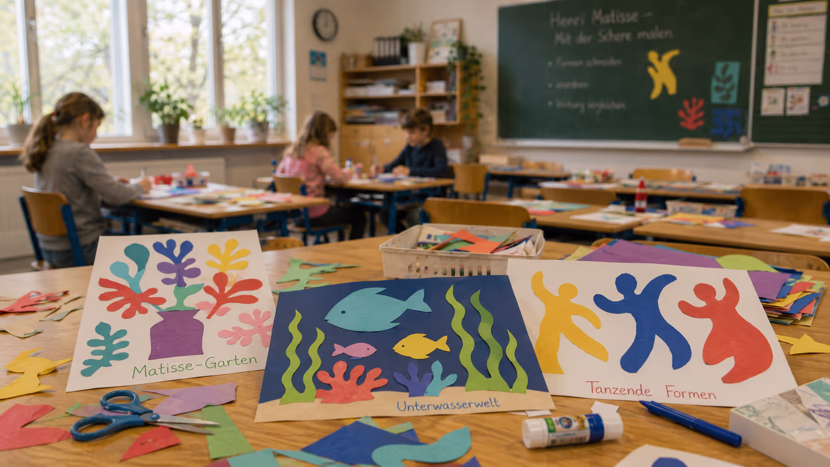 Unterrichtsentwurf Matisse Scherenschnitt Unterrichtsentwurf Matisse Scherenschnitt