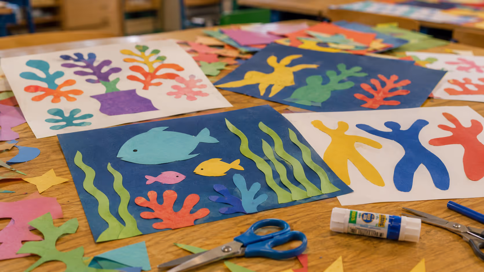 Unterrichtsentwurf Matisse Scherenschnitt Unterrichtsentwurf Matisse Scherenschnitt