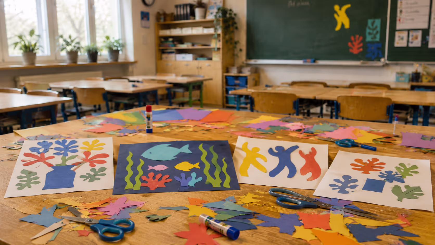 Unterrichtsentwurf Matisse Scherenschnitt Unterrichtsentwurf Matisse Scherenschnitt