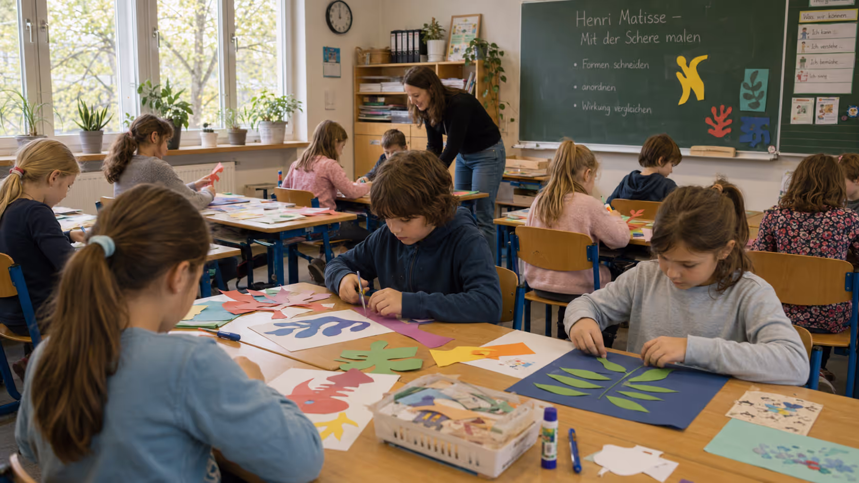 Unterrichtsentwurf Matisse Scherenschnitt Unterrichtsentwurf Matisse Scherenschnitt