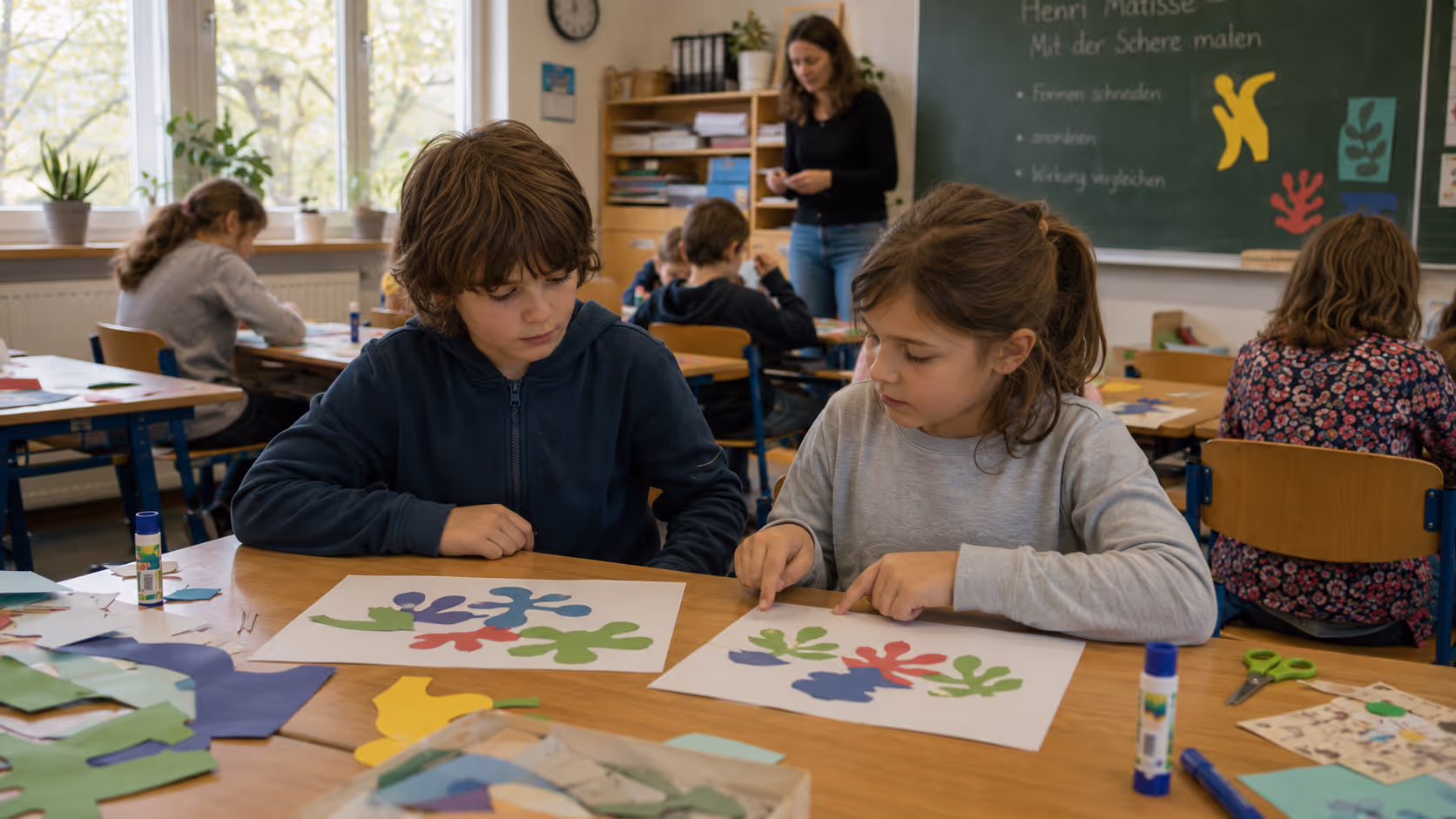 Unterrichtsentwurf Matisse Scherenschnitt Unterrichtsentwurf Matisse Scherenschnitt