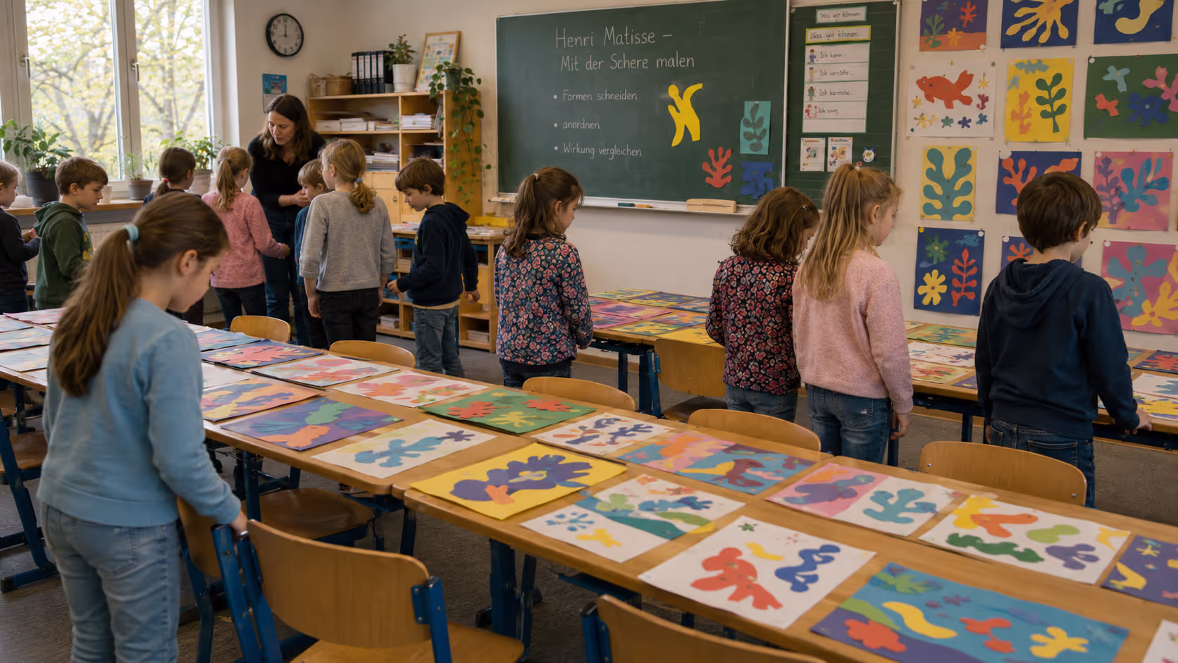 Unterrichtsentwurf Matisse Scherenschnitt Unterrichtsentwurf Matisse Scherenschnitt