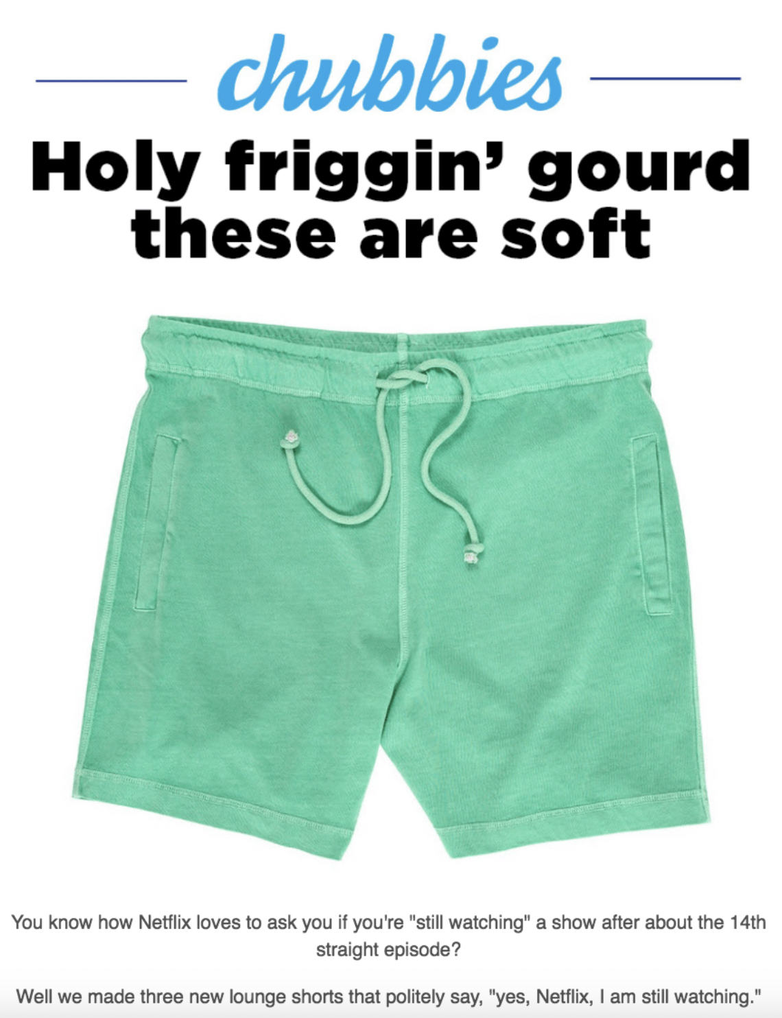 Chubbies Shorts: Gamified Sign-Up Popup Chubbies Shorts: Gamified Sign-Up Popup