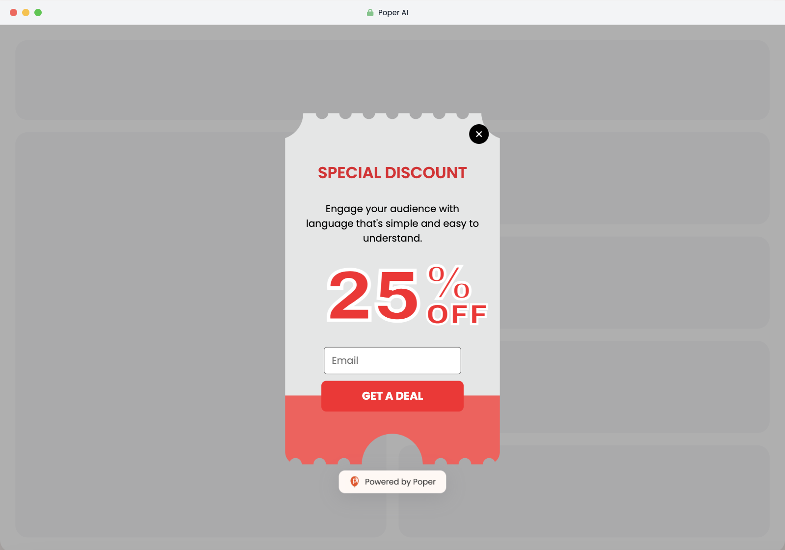 Special Discount Popup