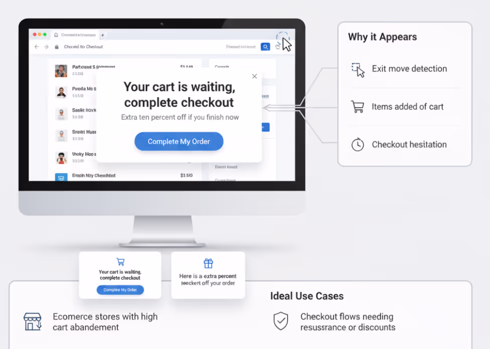 Cart Abandonment Popups