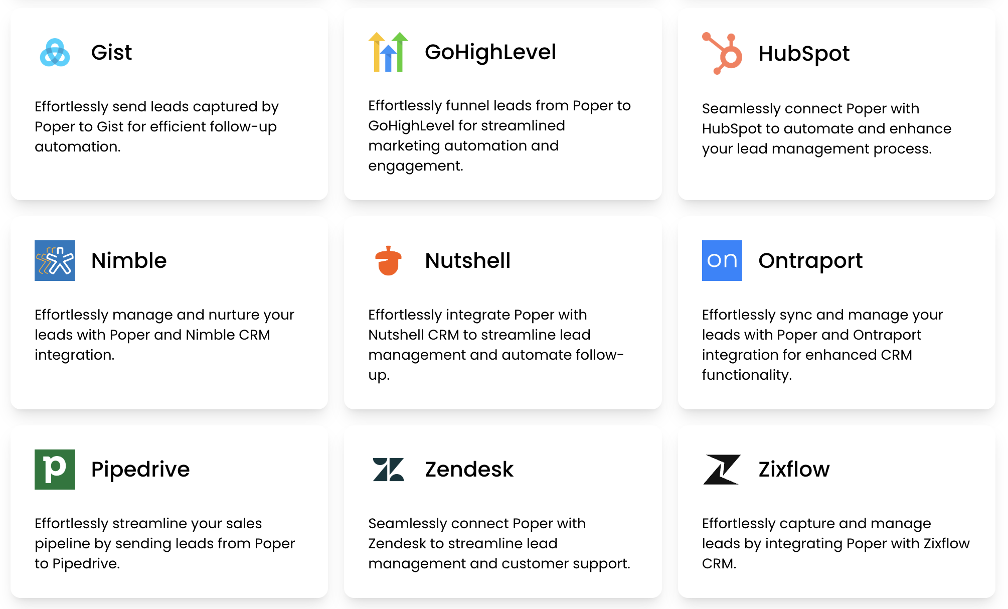 CRM Integration
