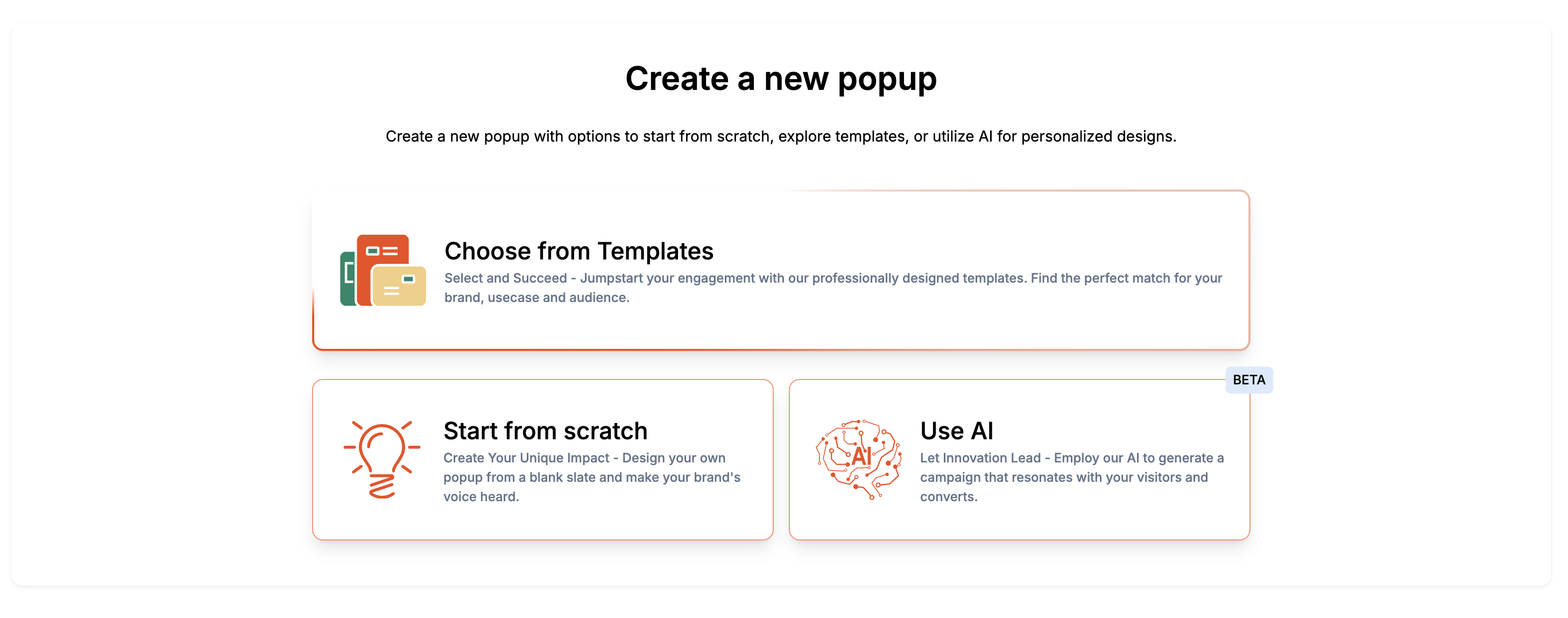 Choose Your Creation Method
