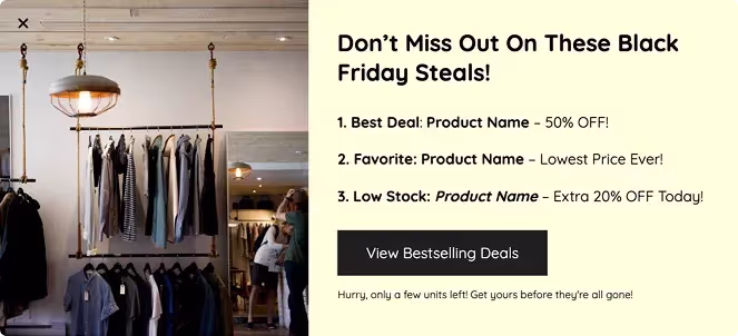 Tiered Discount Popup