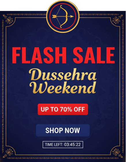 Flash Sale Popup for Dussehra Weekend