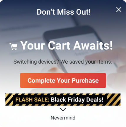 Cross-Device Reminder Popup
