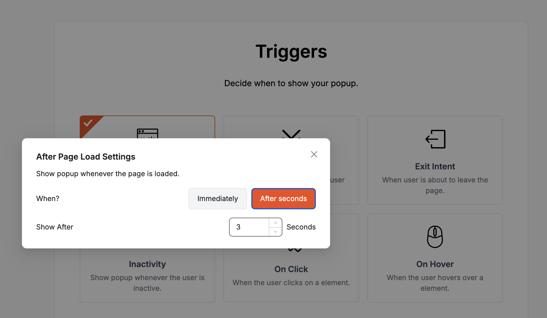 Timed Popups