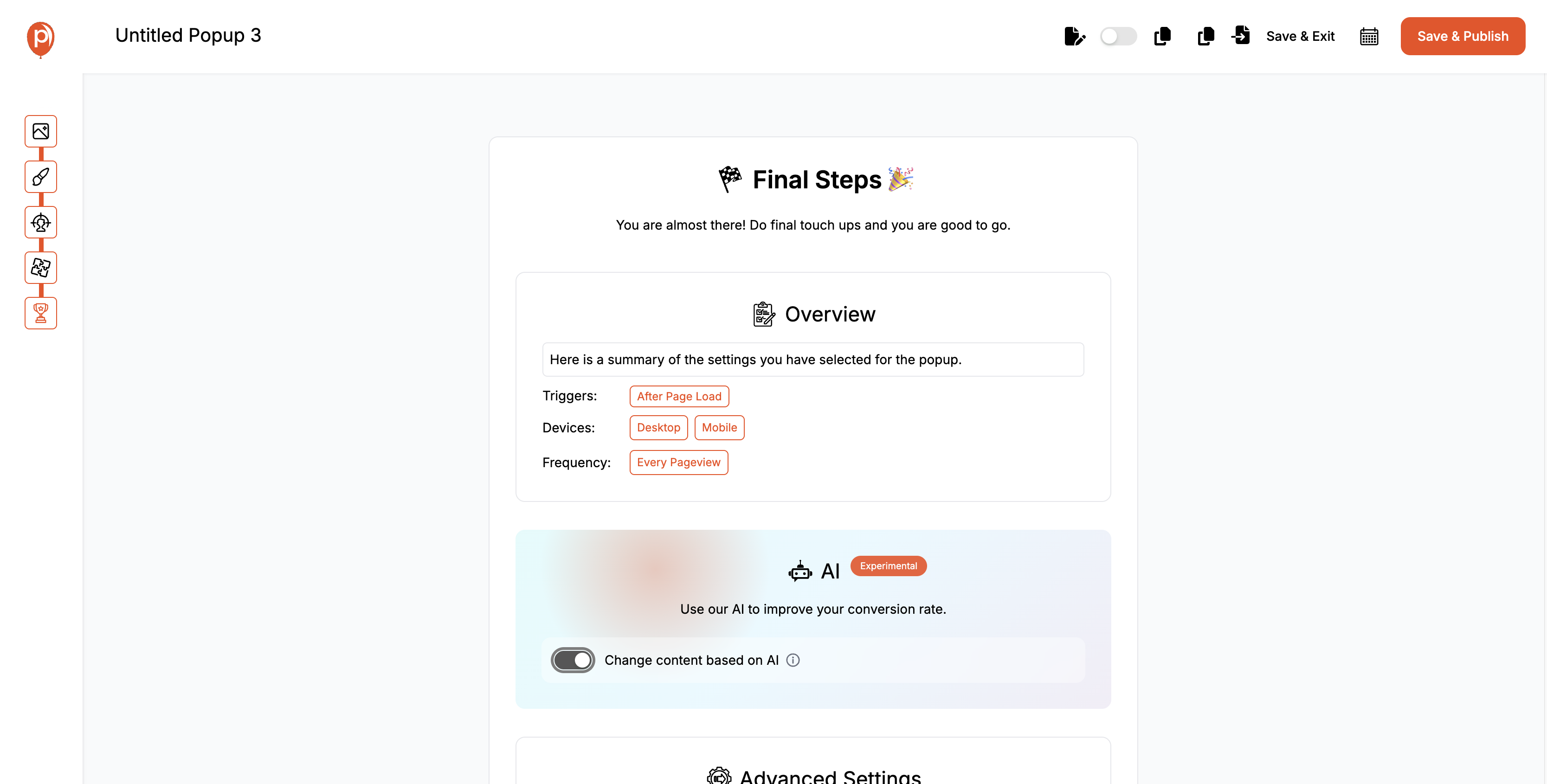 Finalizing Your Countdown Popup Finalizing Your Countdown Popup