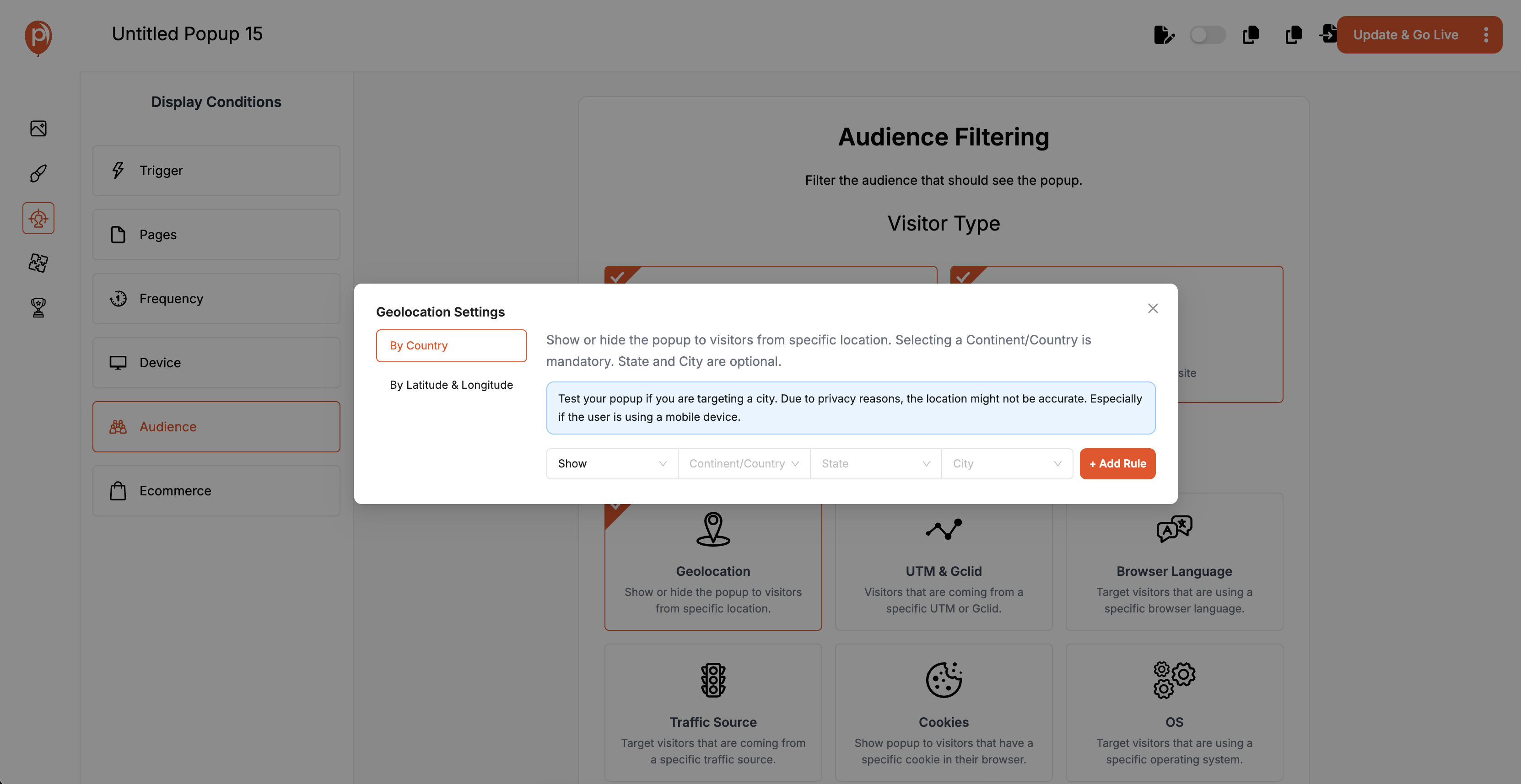 Geolocation Targeting Geolocation Targeting