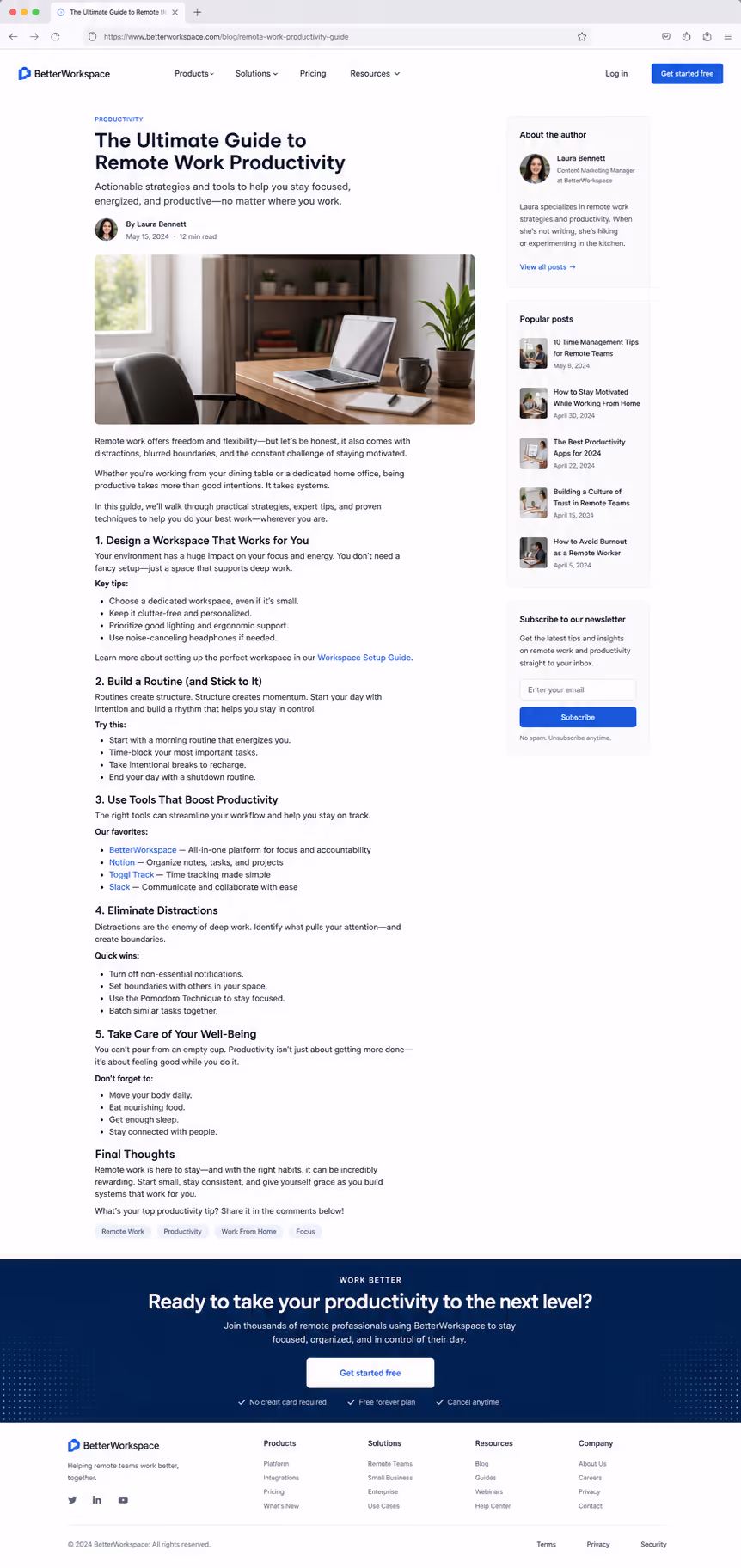 31. A single end-of-page CTA recap for visitors who read to the bottom
