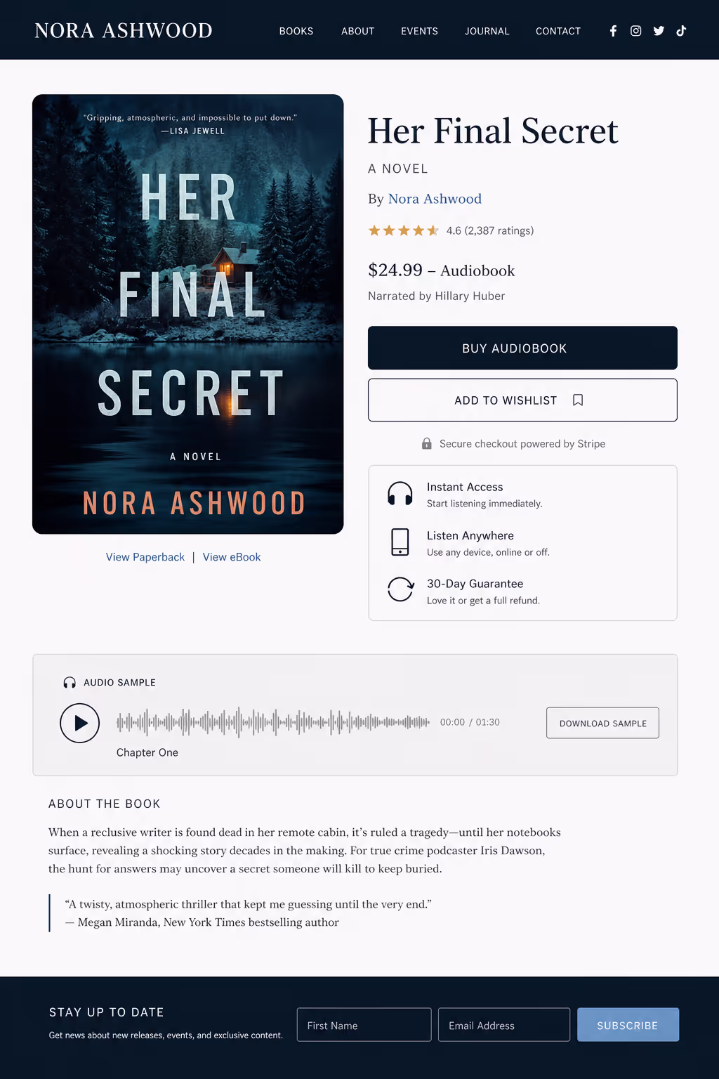 Audio Sample Sells Books