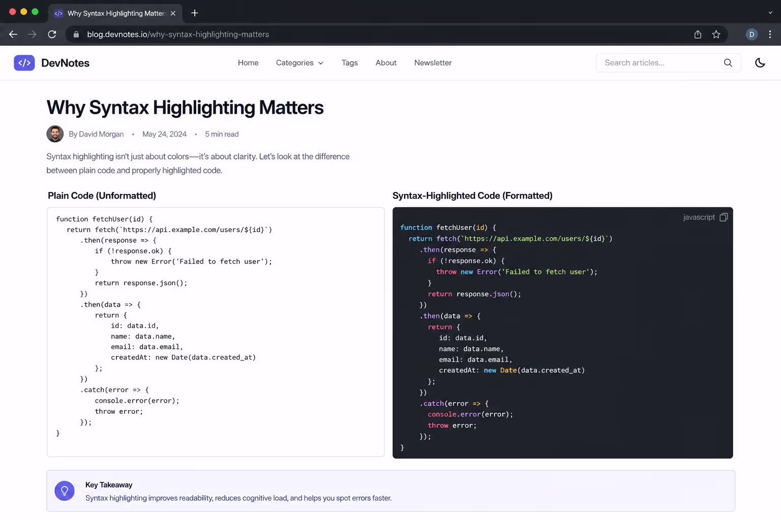 Syntax Highlighting