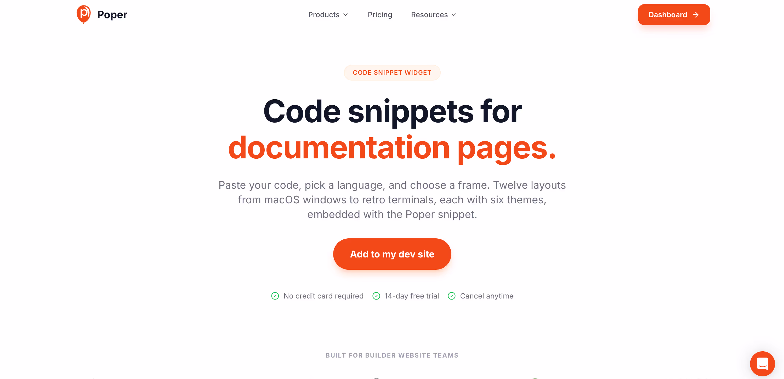 Poper's Code Snippet