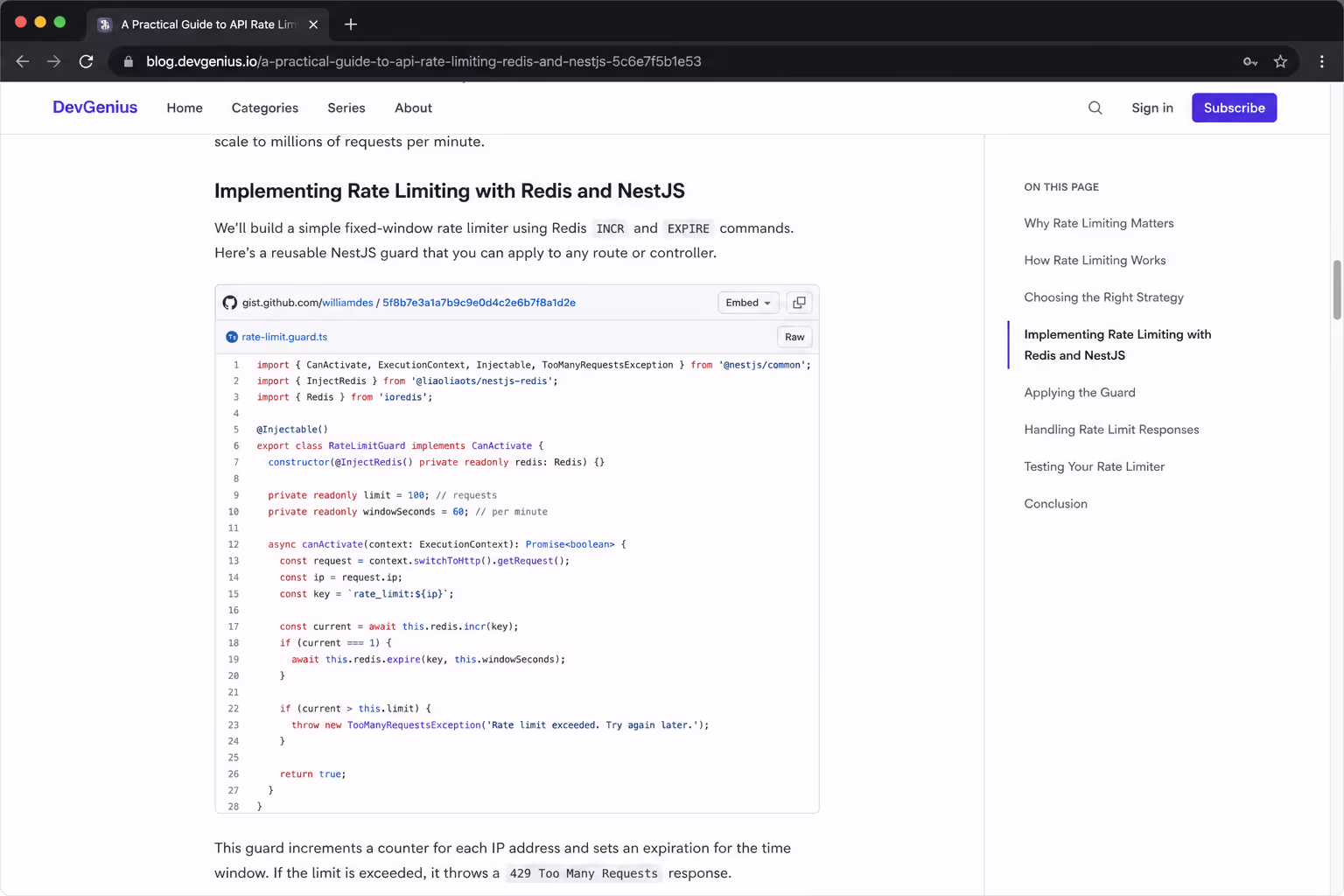 Native Gist Embed