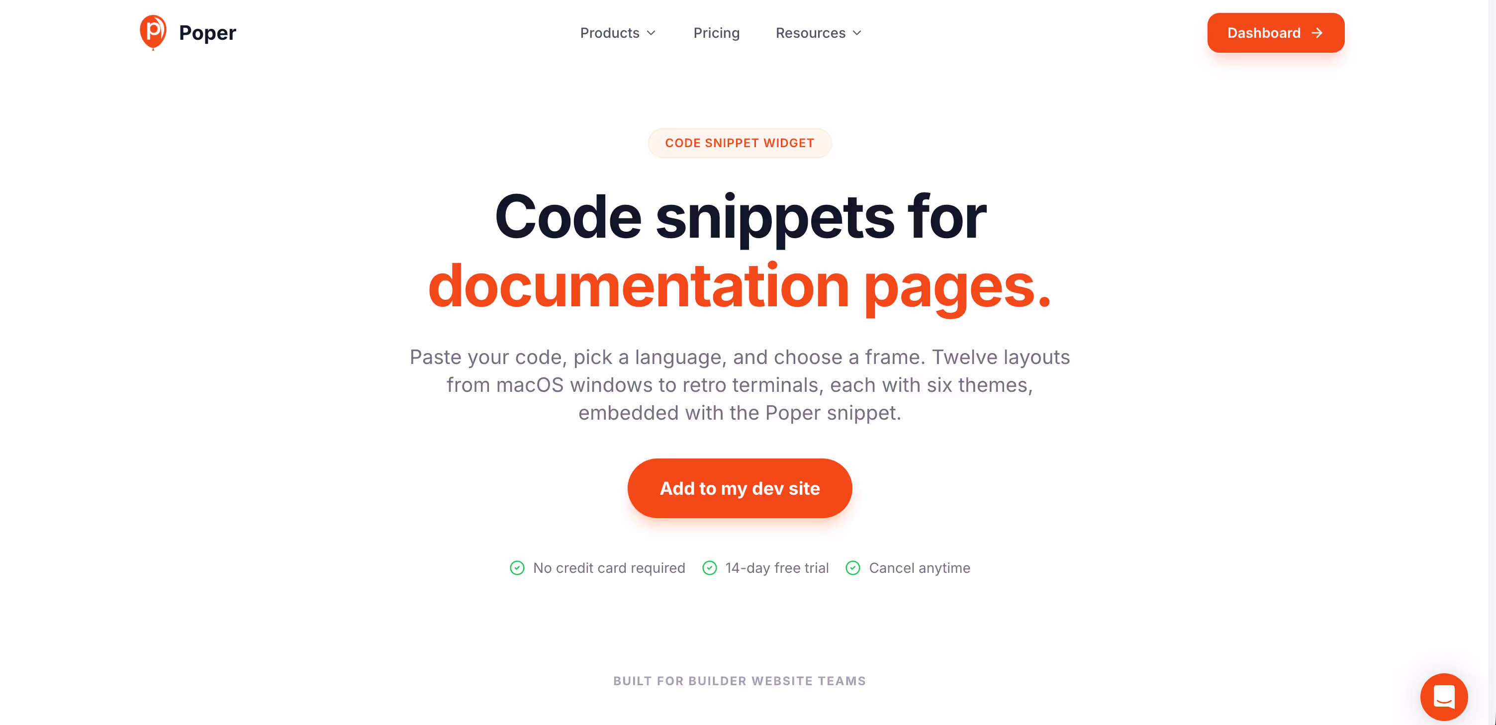 Poper's Code Snippet