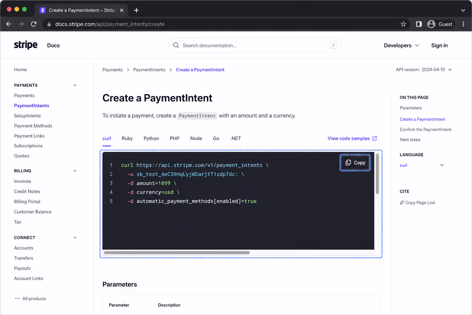Accessibility for Code Snippet
