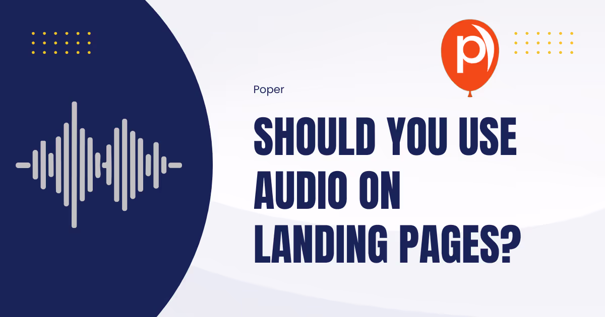 Should You Use Audio on Landing Pages