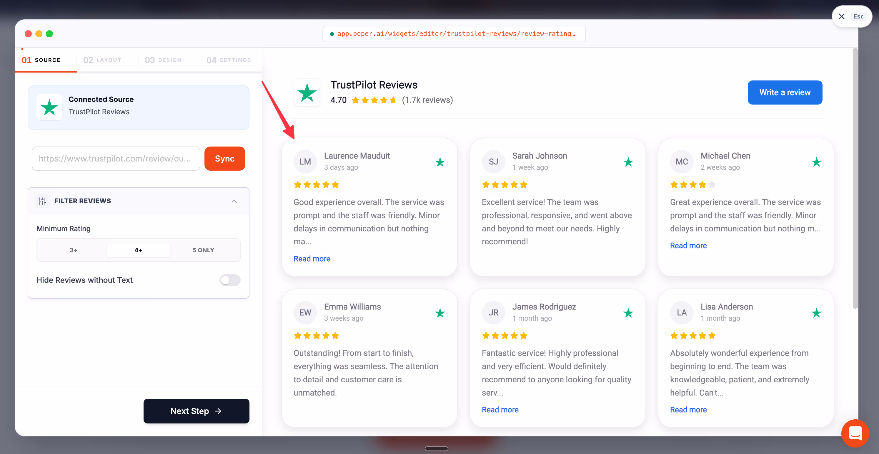 Trustpilot Reviews Widget by Poper