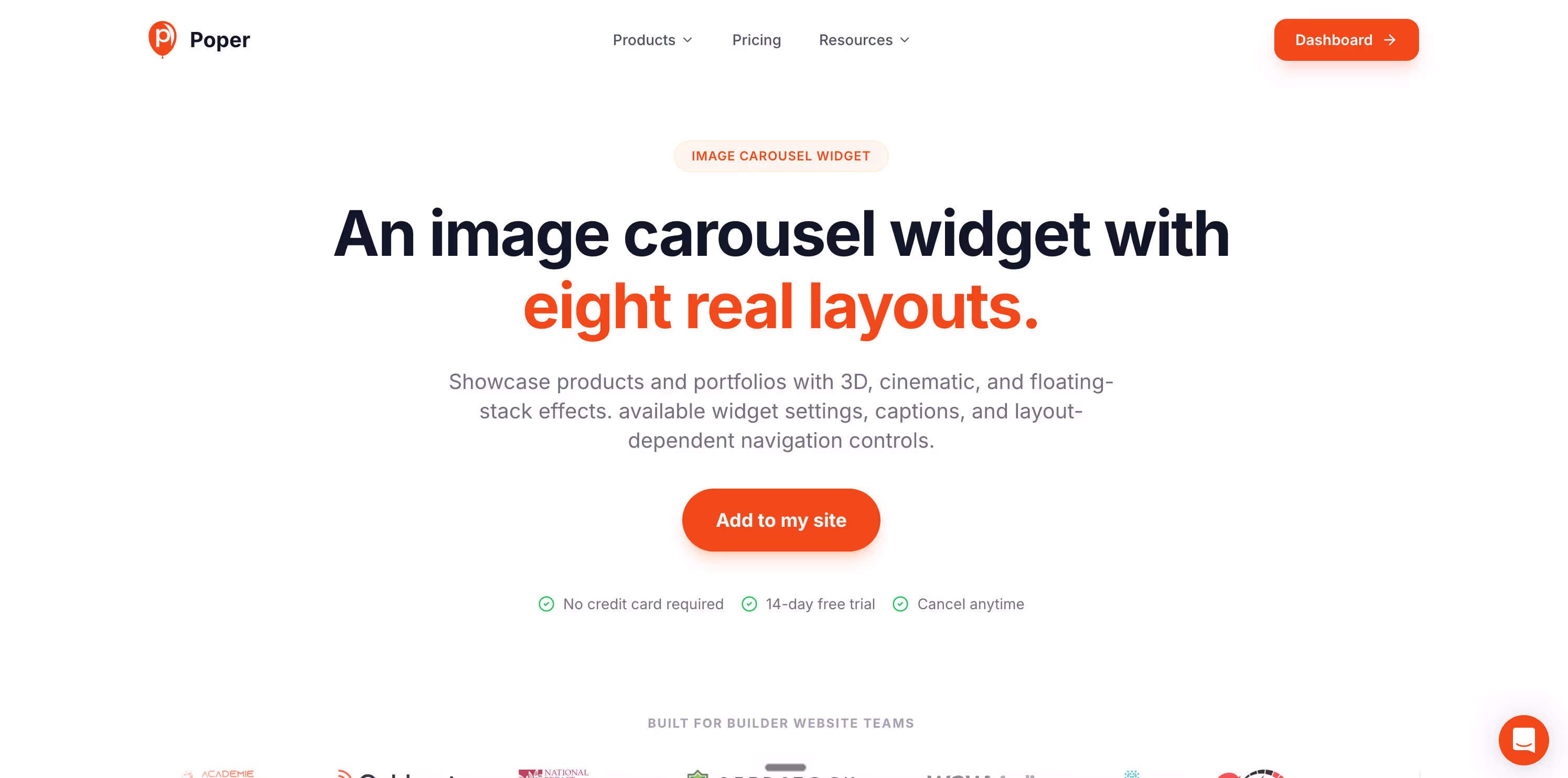 Poper's Image Carousel