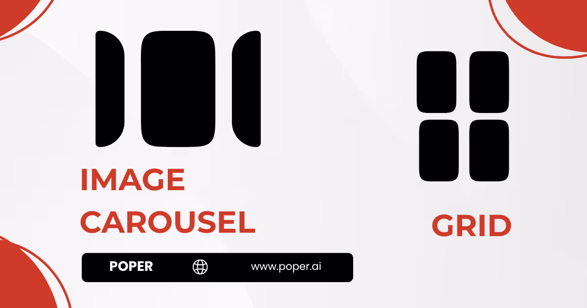 image carousel vs grid conversion
