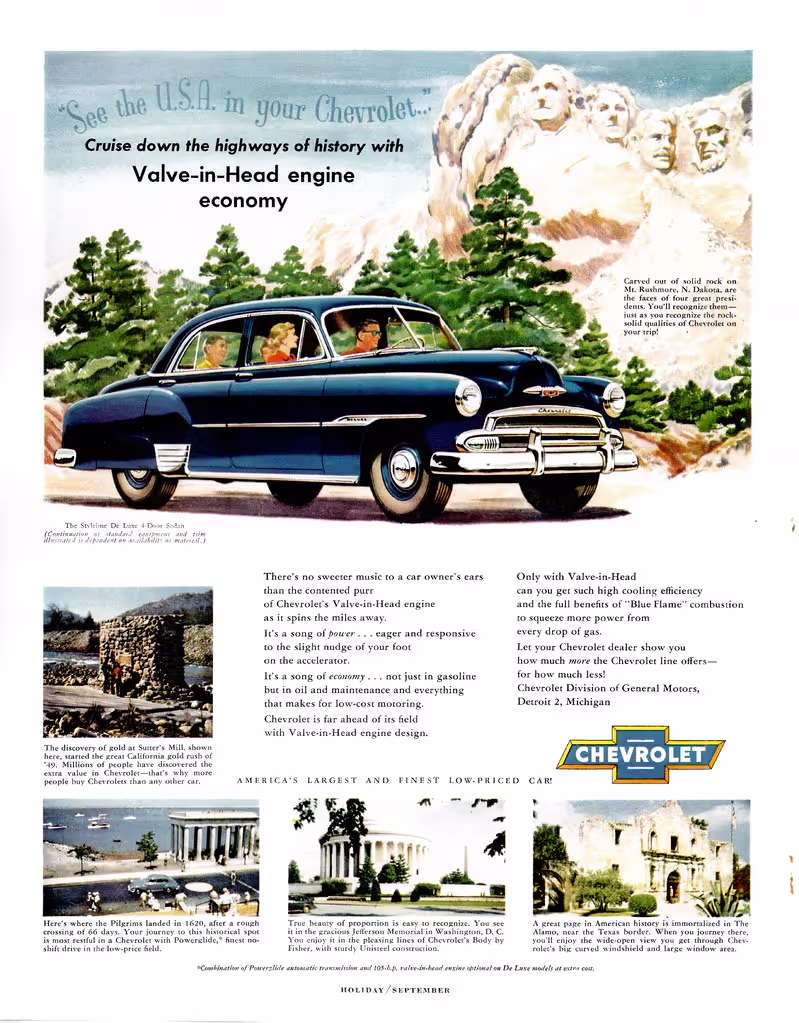 See the USA in your Chevrolet vintage print ad