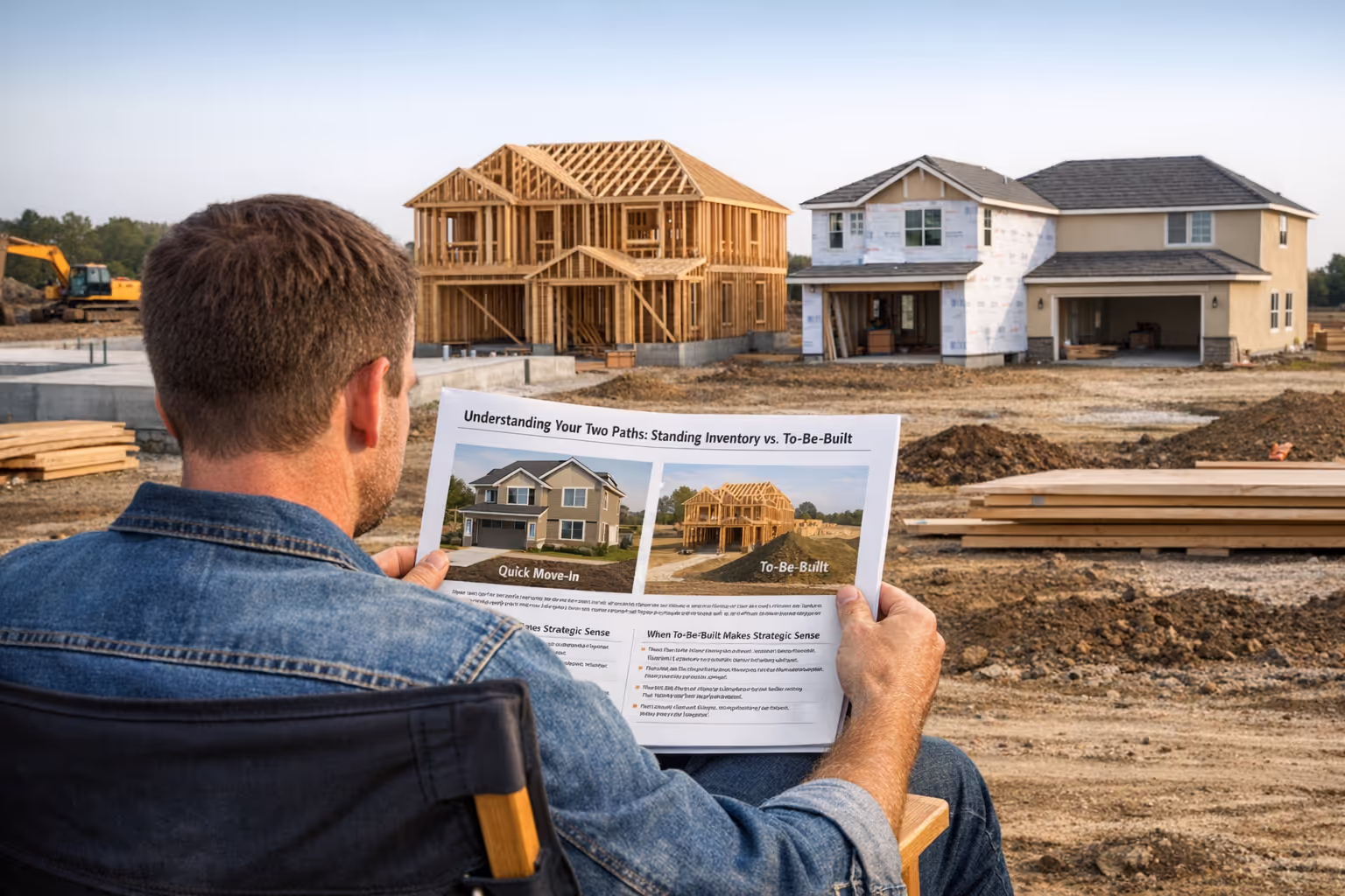 Construction progress of to-be-built new construction home showing timeline in Sacramento

