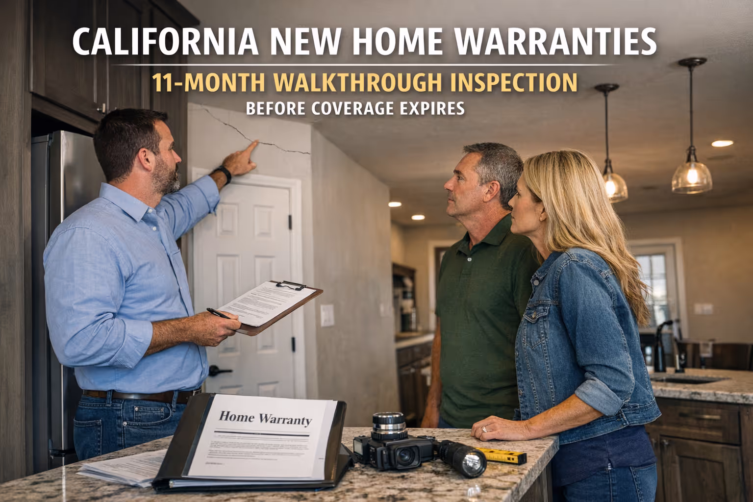 California new home warranties 11-month walkthrough inspection before coverage expires